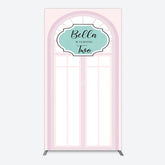 Aperturee - Aperturee Fairy Pink Window 2bd Birthday Party Rectangle Backdrop
